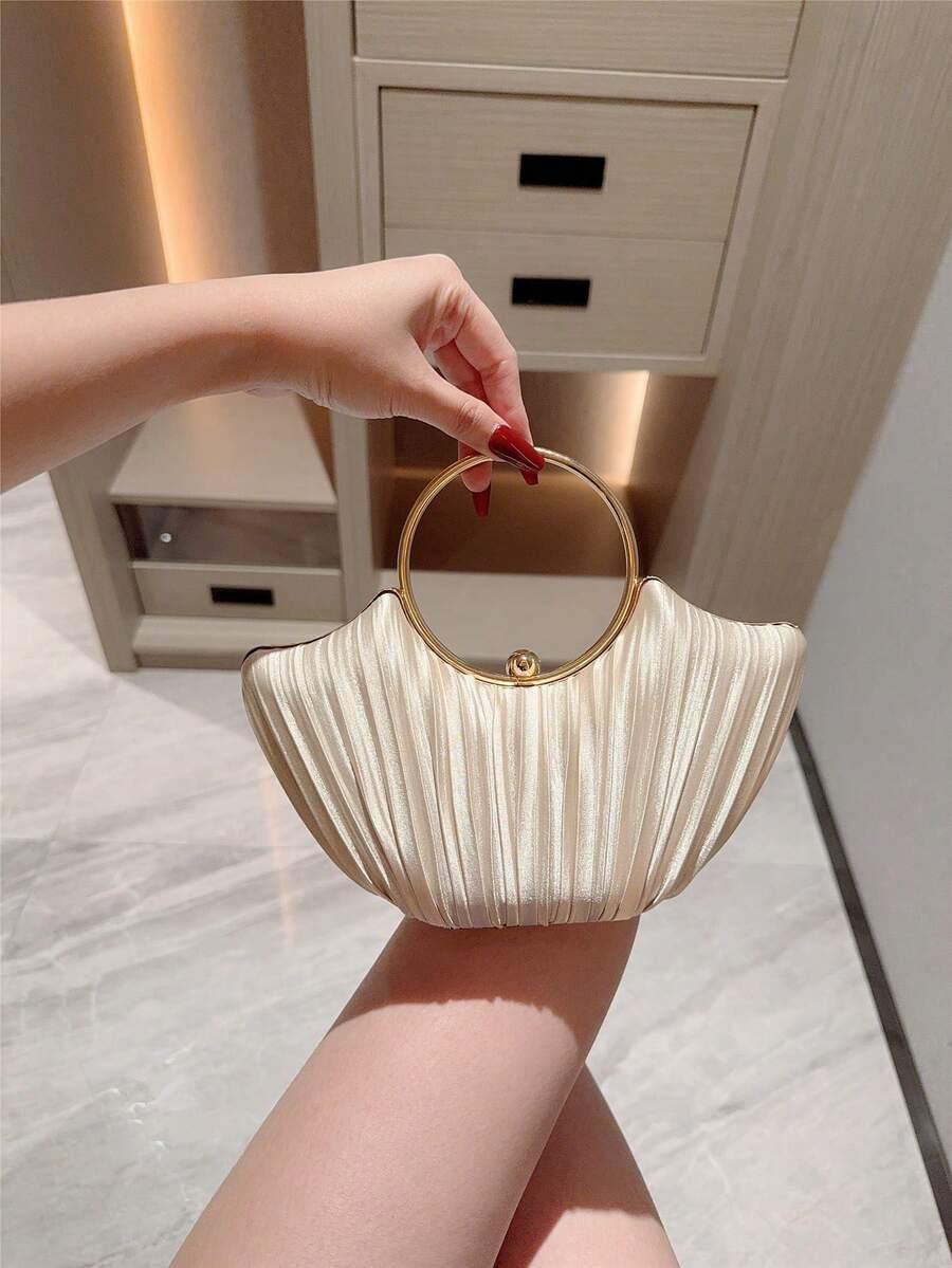 SHEIN KREMOWA TOREBKA KOPERTÓWKA TEKSTURA S07__23X14
