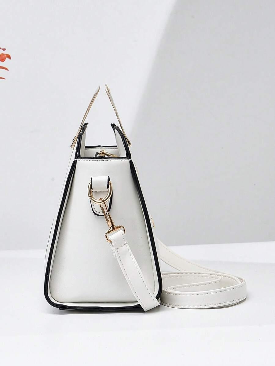 SHEIN BIAŁA TOREBKA IMITACJA SKÓRY S07__18X25CM