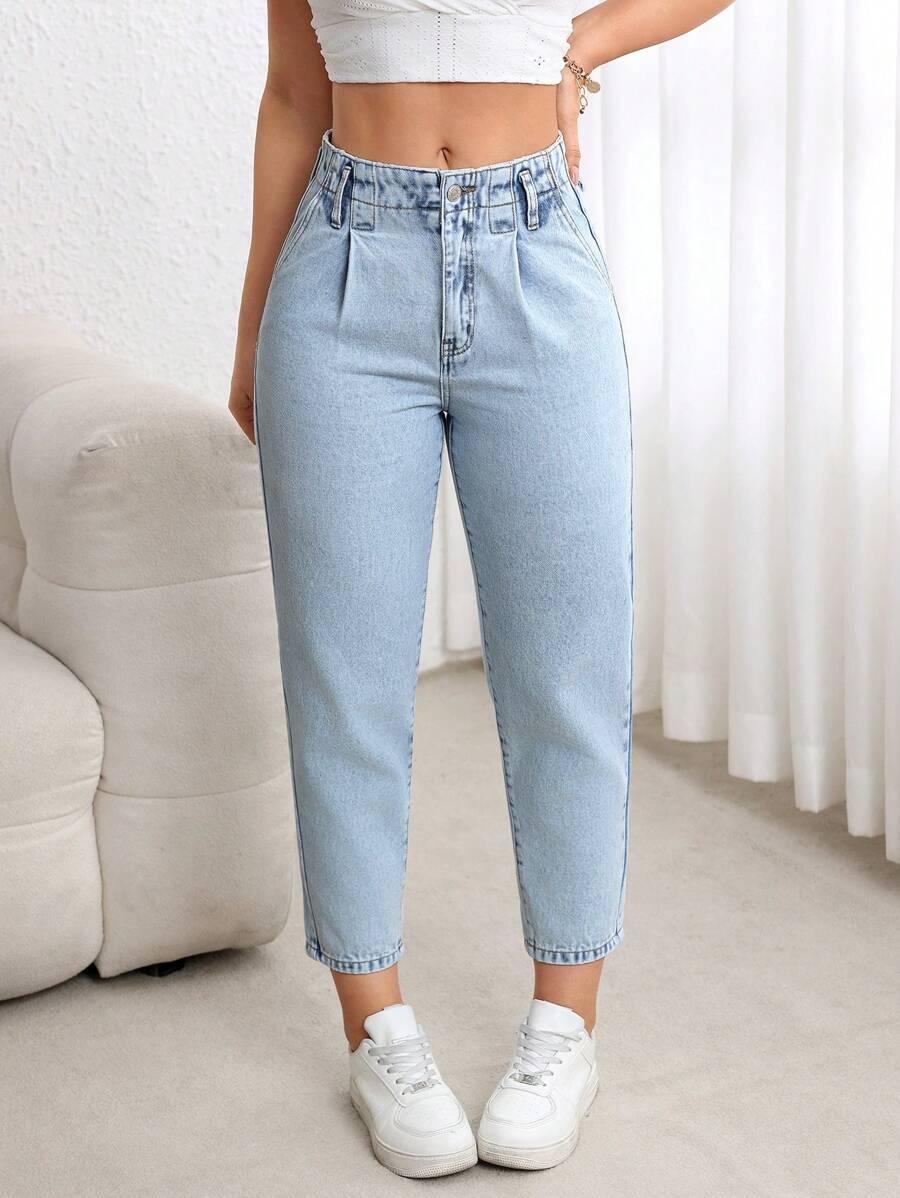 SHEIN NIEBIESKIE SPODNIE JEANS S06__L