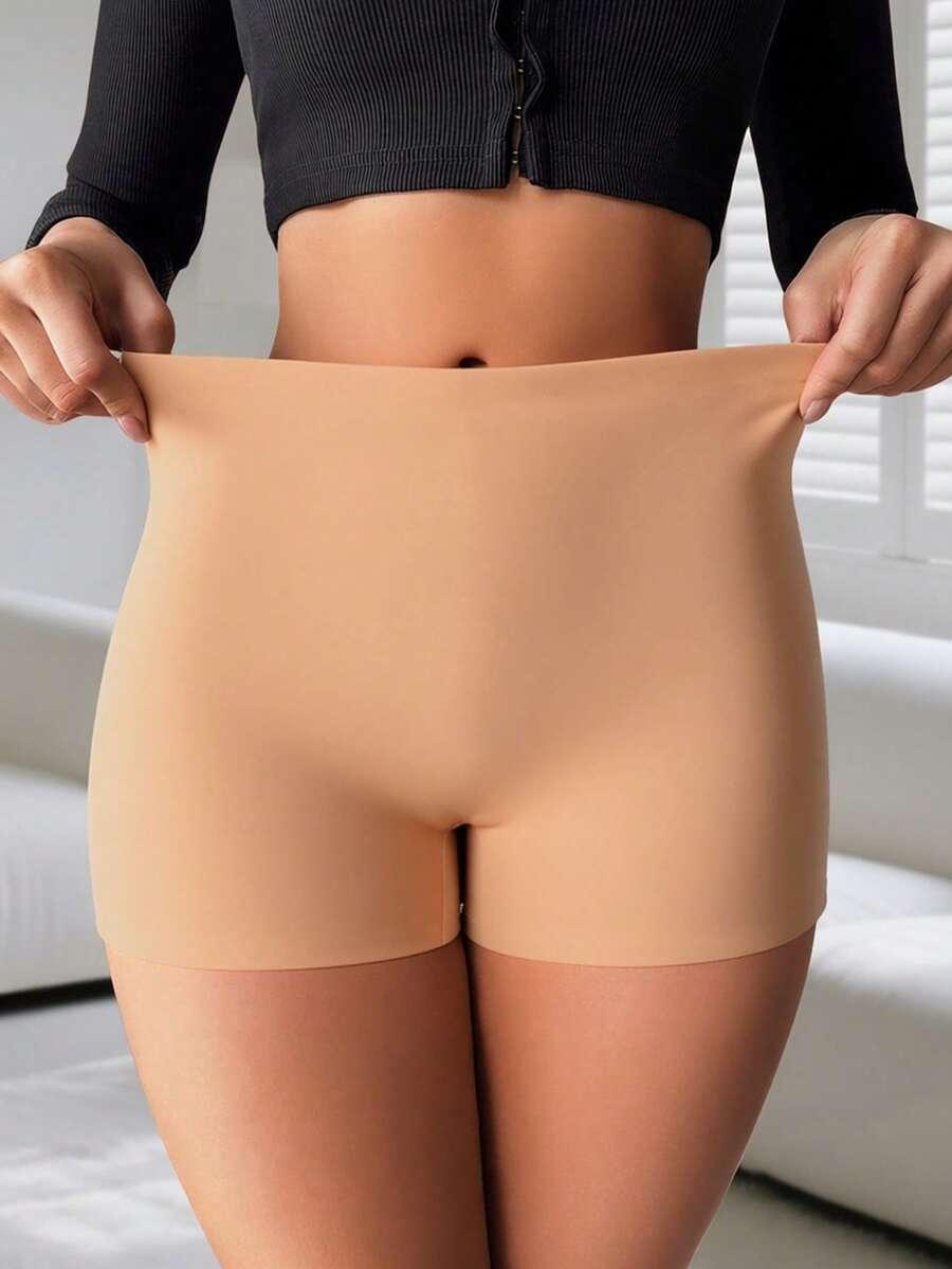 SHEIN BEŻOWE SPODENKI MODELUJĄCE S09__L