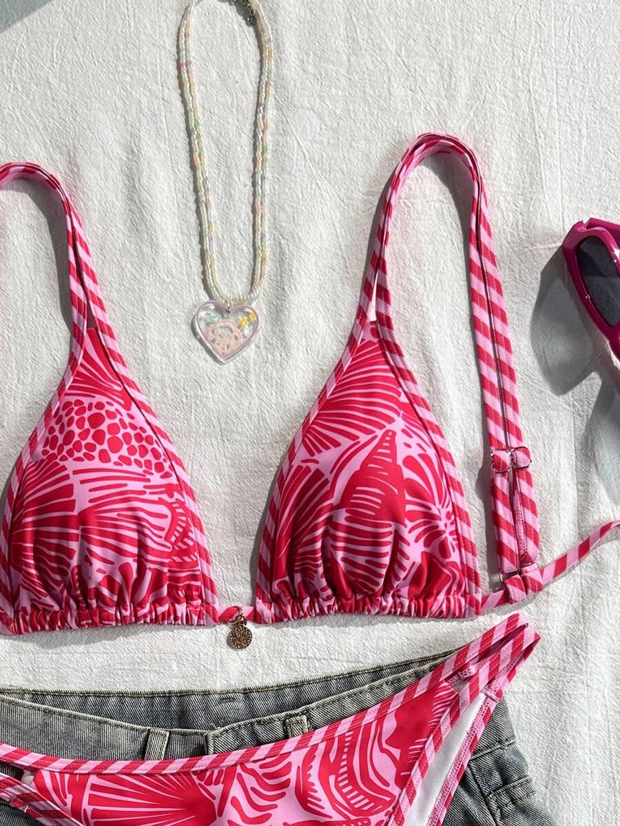SHEIN DWUCZĘŚCIOWY STRÓJ KĄPIELOWY WZÓR S09__M