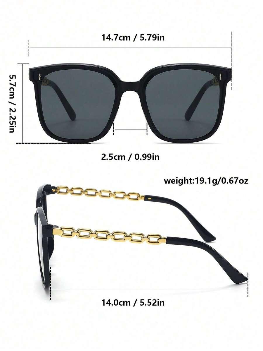 SHEIN CZARNE OKULARY PRZECIWSŁONECZNE S07