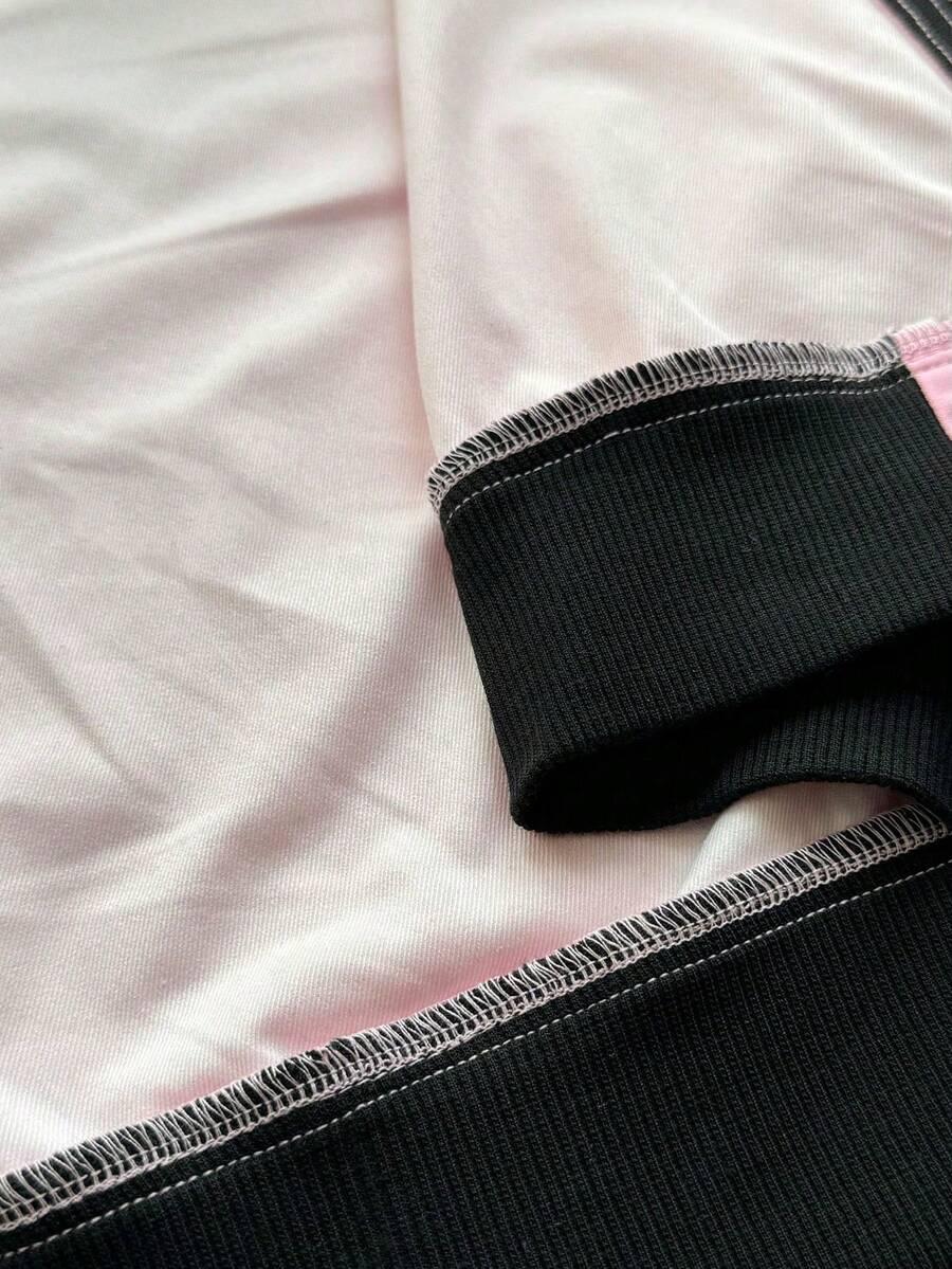 SHEIN RÓŻOWA KURTKA ZAMEK S06__L
