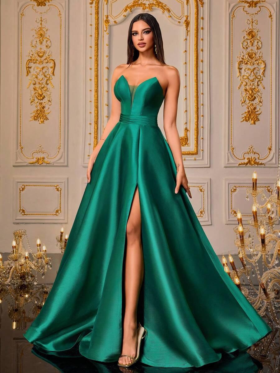 VIPGIRL ZIELONA MAXI SUKIENKA S06__S