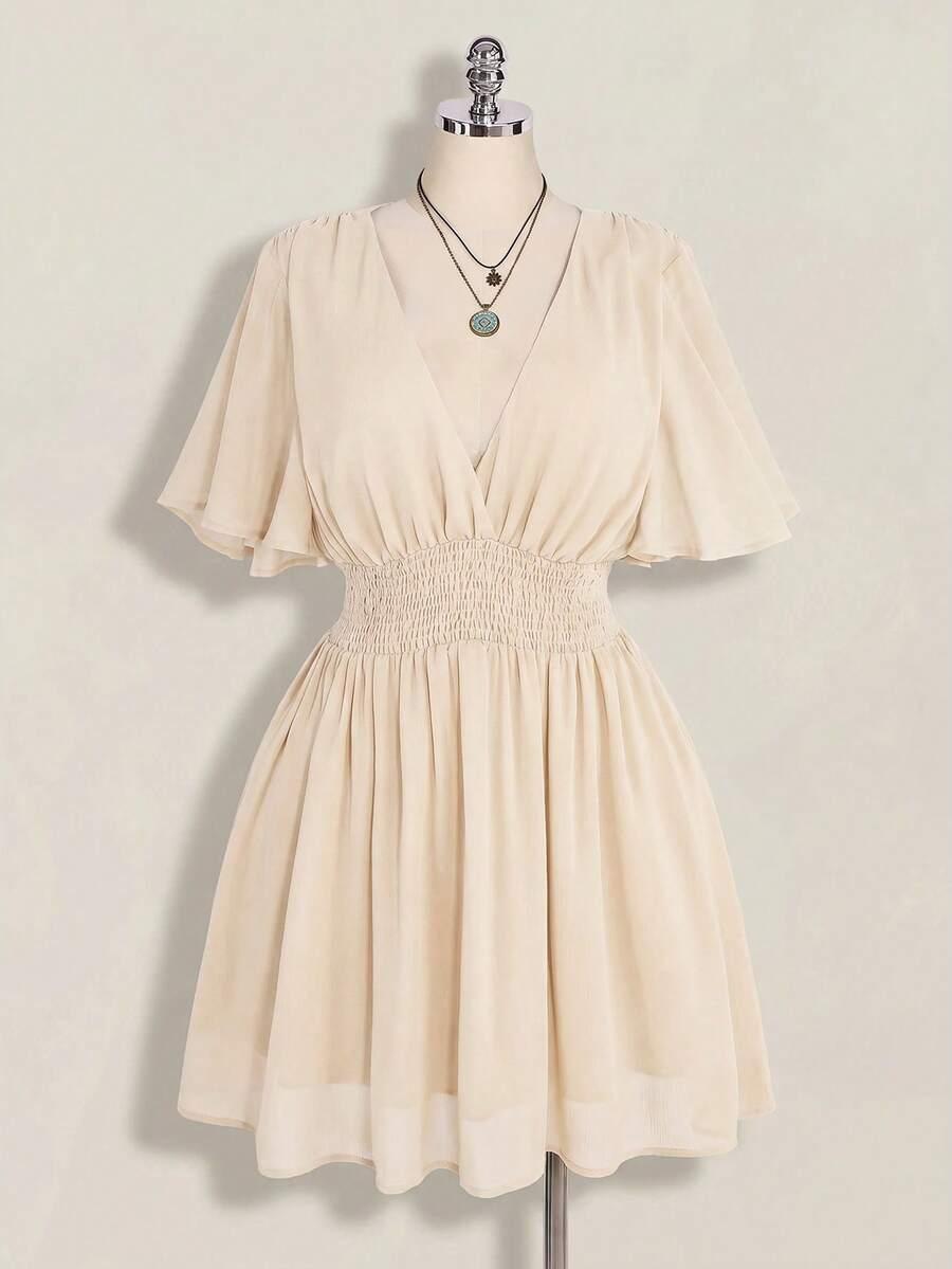 SHEIN BEŻOWA MINI USKIENKA S06__46