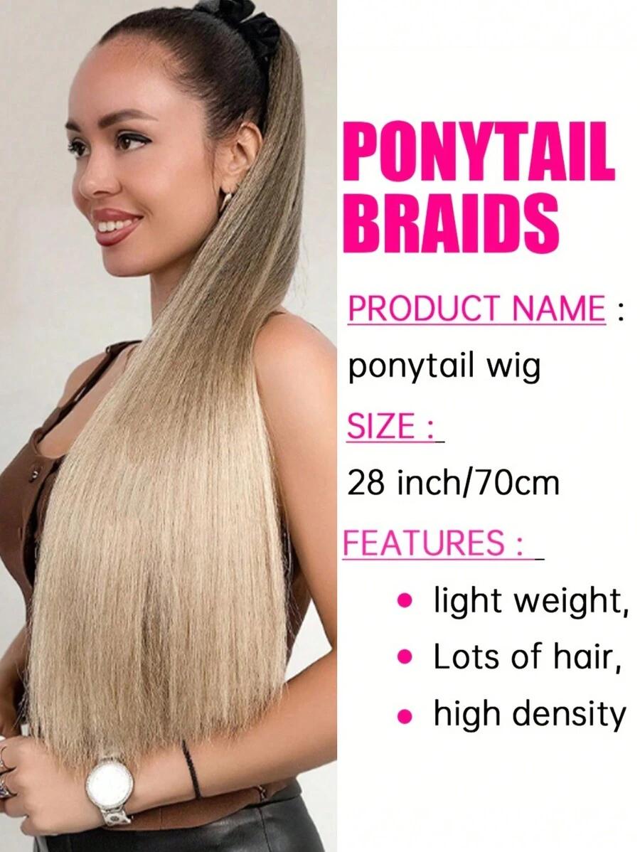 SHEIN BLOND SYNTETYCZNY KUCYK S07__71CM