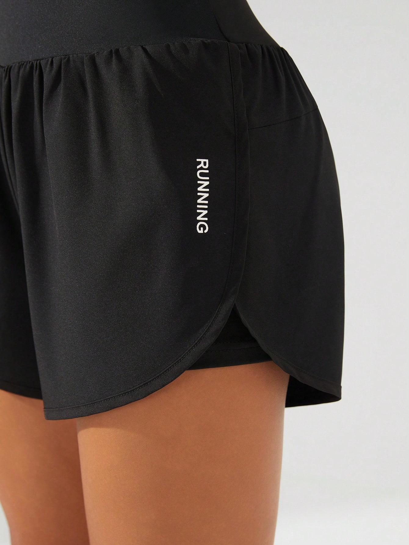 SHEIN CZARNE SPORTOWE SPODENKI S06__S