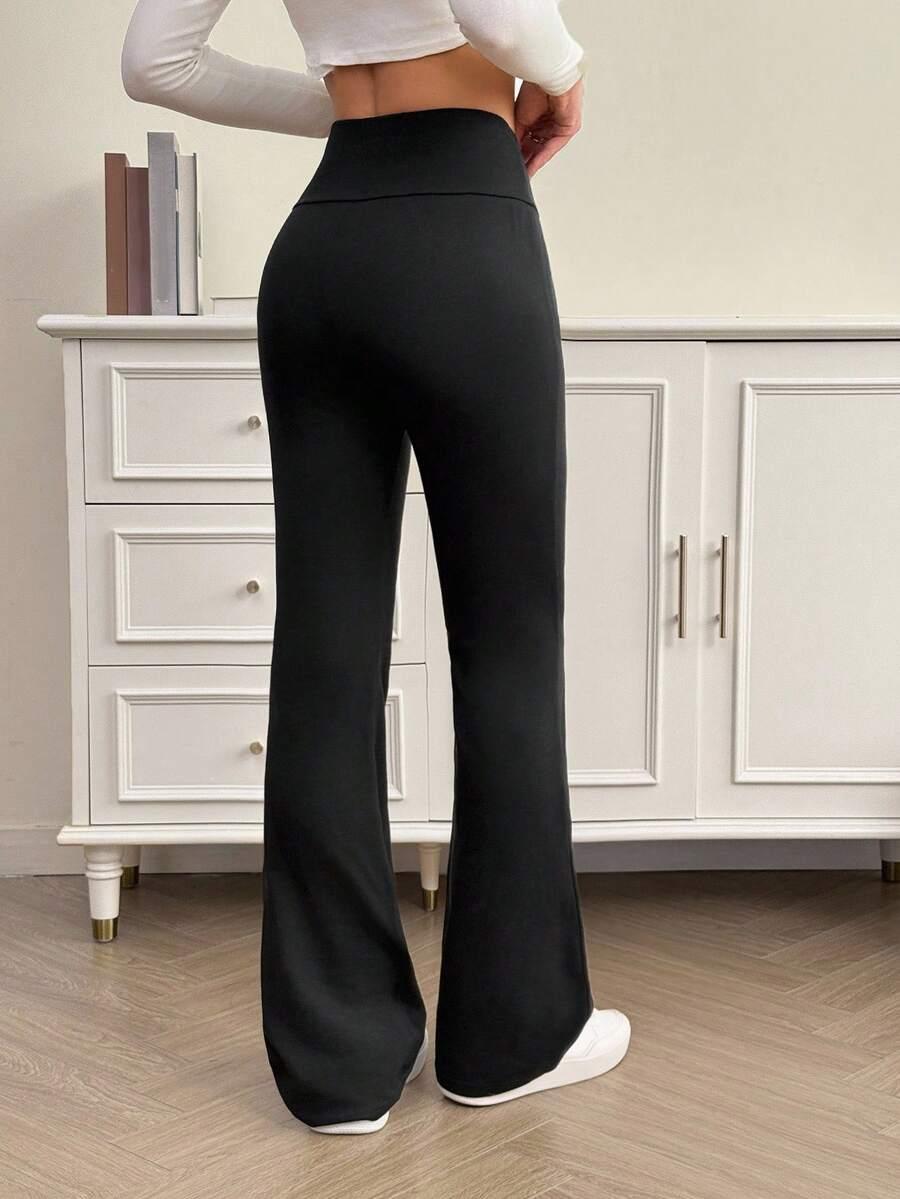 SHEIN CZARNE LEGGINSY WYSOKI STAN S06__L