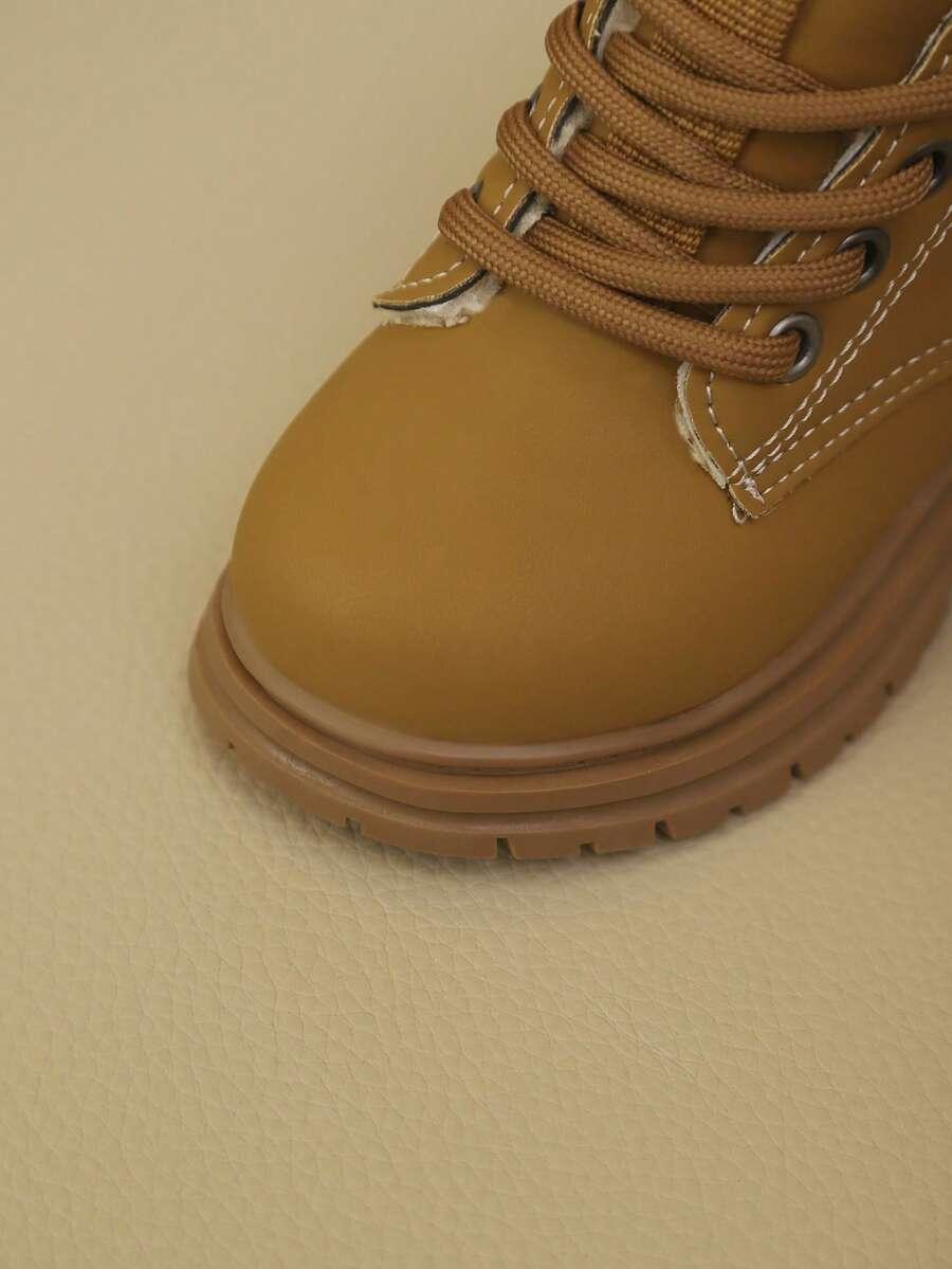 SHEIN BRĄZOWE SZNUROWANE BOTKI W01__23