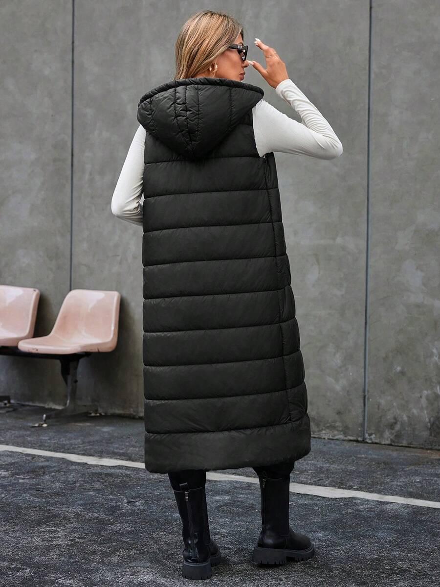 SHEIN CZARNA KAMIZELKA GUZIKI S06__S