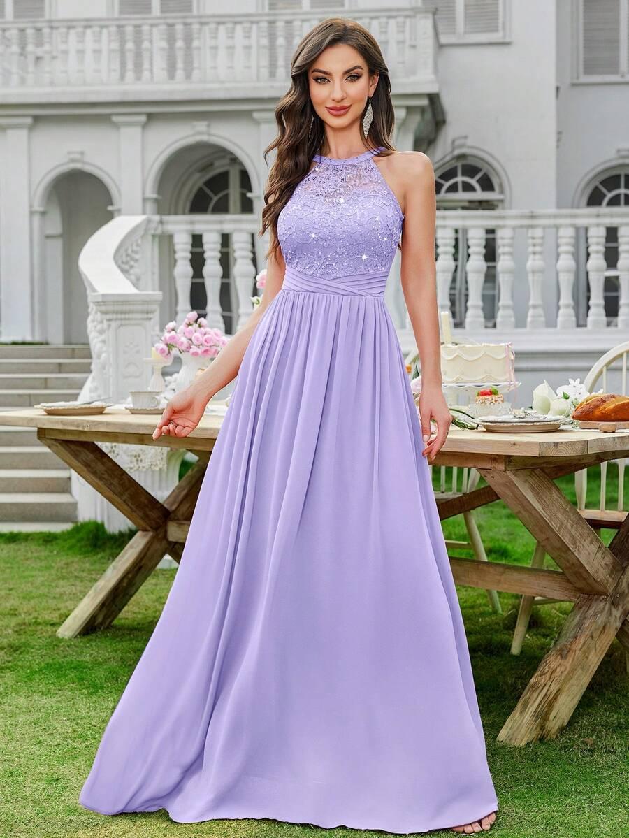 MIUSOL FIOLETOWA MAXI SUKIENKA S06__L