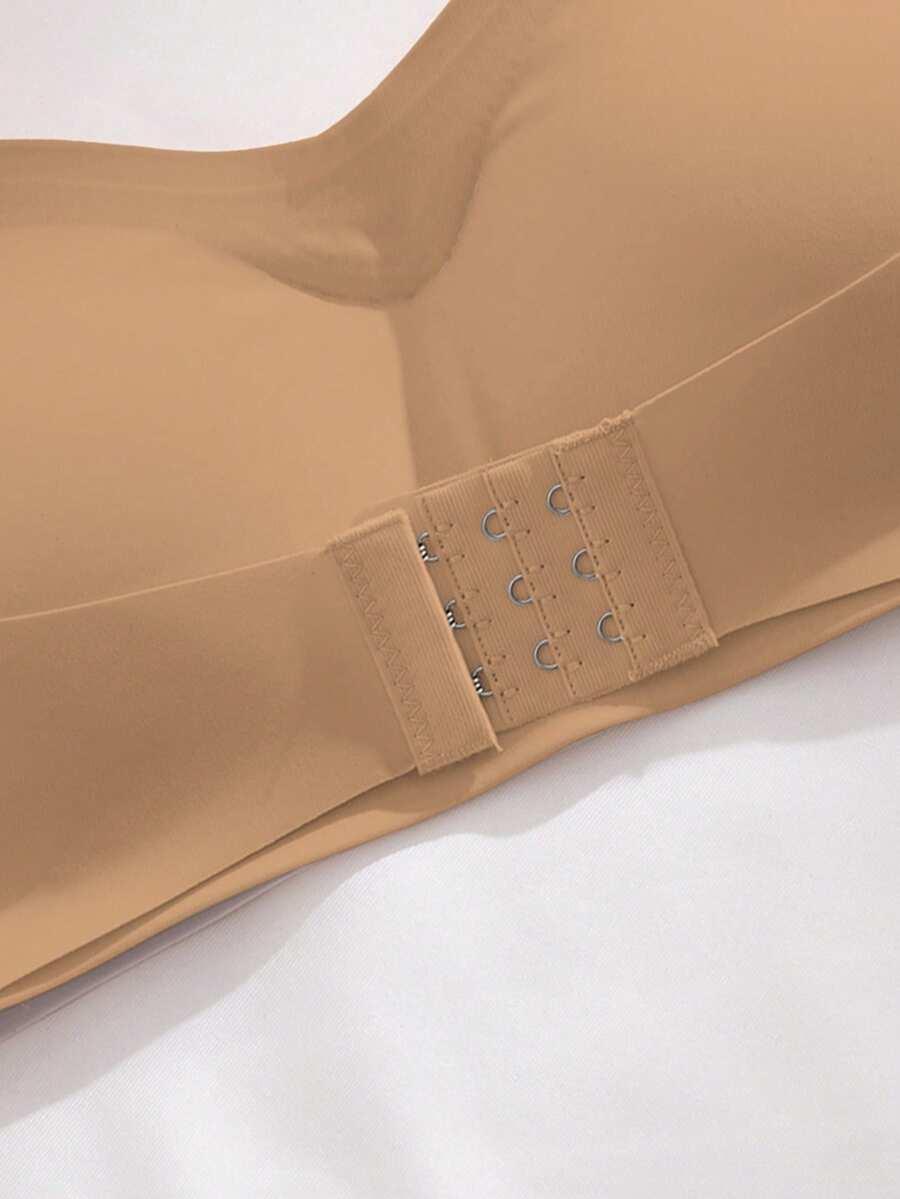 SHEIN BEŻOWY BEZSZWOWY BIUSTONOSZ PK01__S