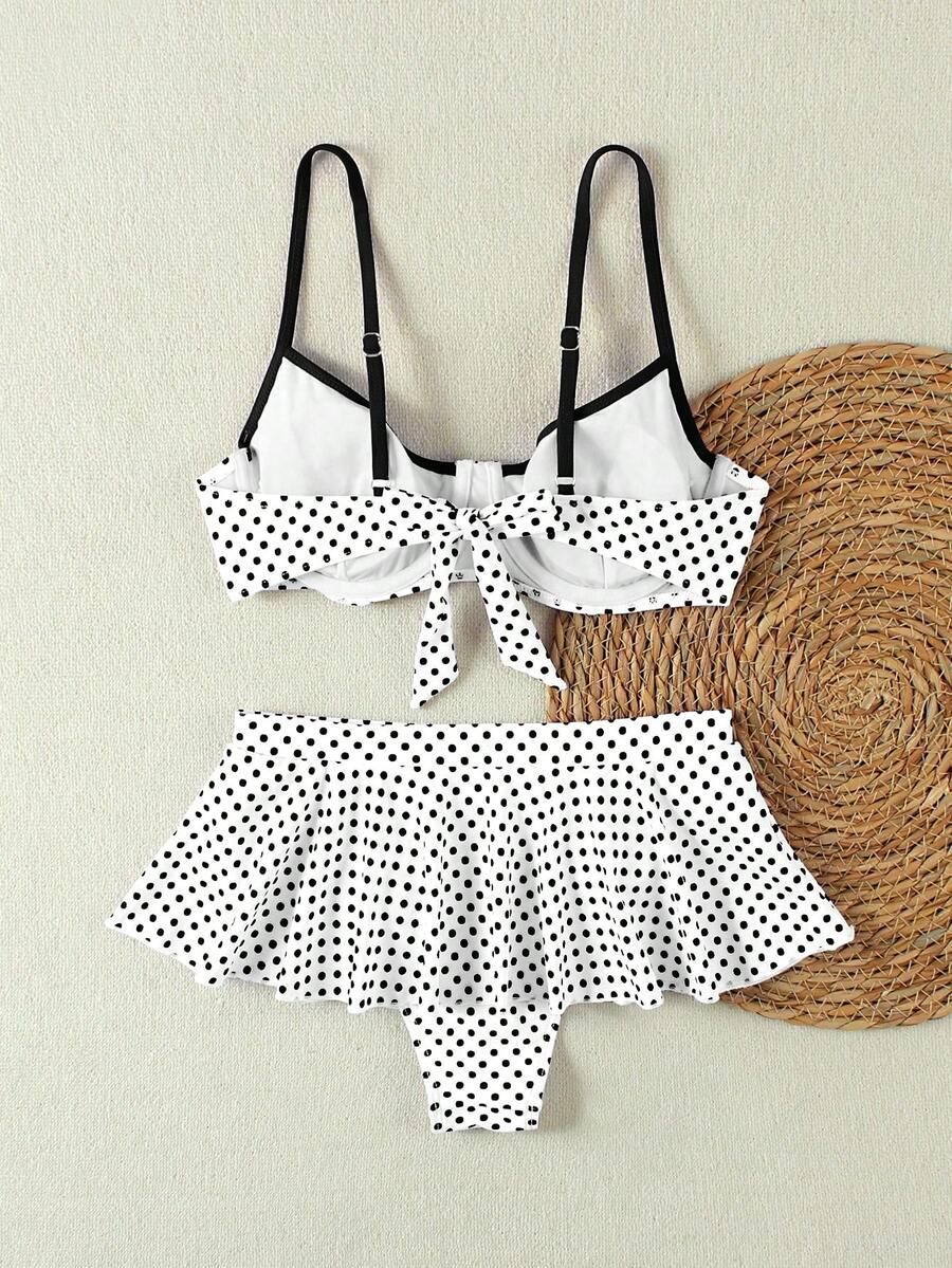SHEIN DWUCZĘŚCIOWY STRÓJ KĄPIELOWY S09__L