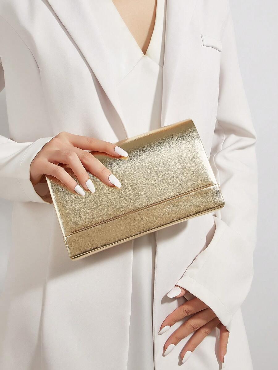 SHEIN ZŁOTA TOREBKA KOPERTÓWKA S07__22X14CM