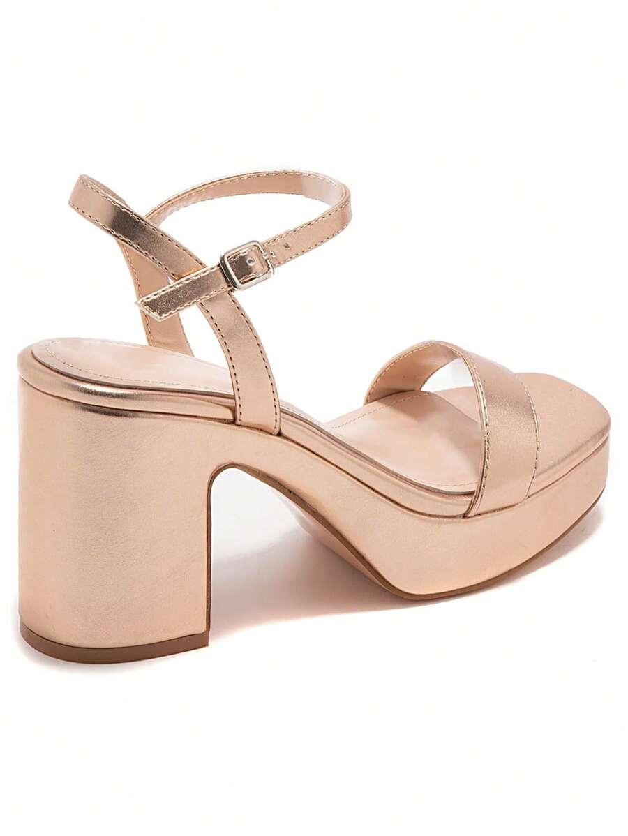 SHEIN ZŁOTE SANDAŁY OBCAS S06__40