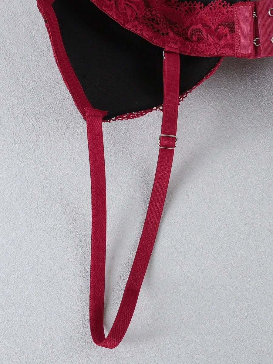 SHEIN BIUSTONOSZ STRINGI KOMPLET S06__M