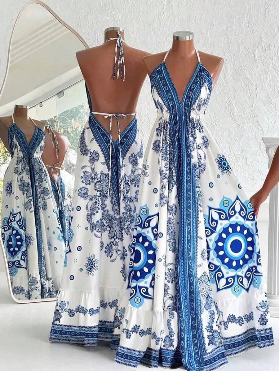 SHEIN MAXI SUKIENKA WZÓR S06__S