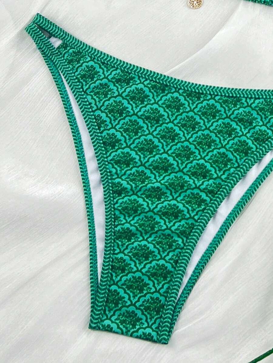 SHEIN DWUCZĘŚCIOWY STRÓJ KĄPIELOWY WZÓR S09__M
