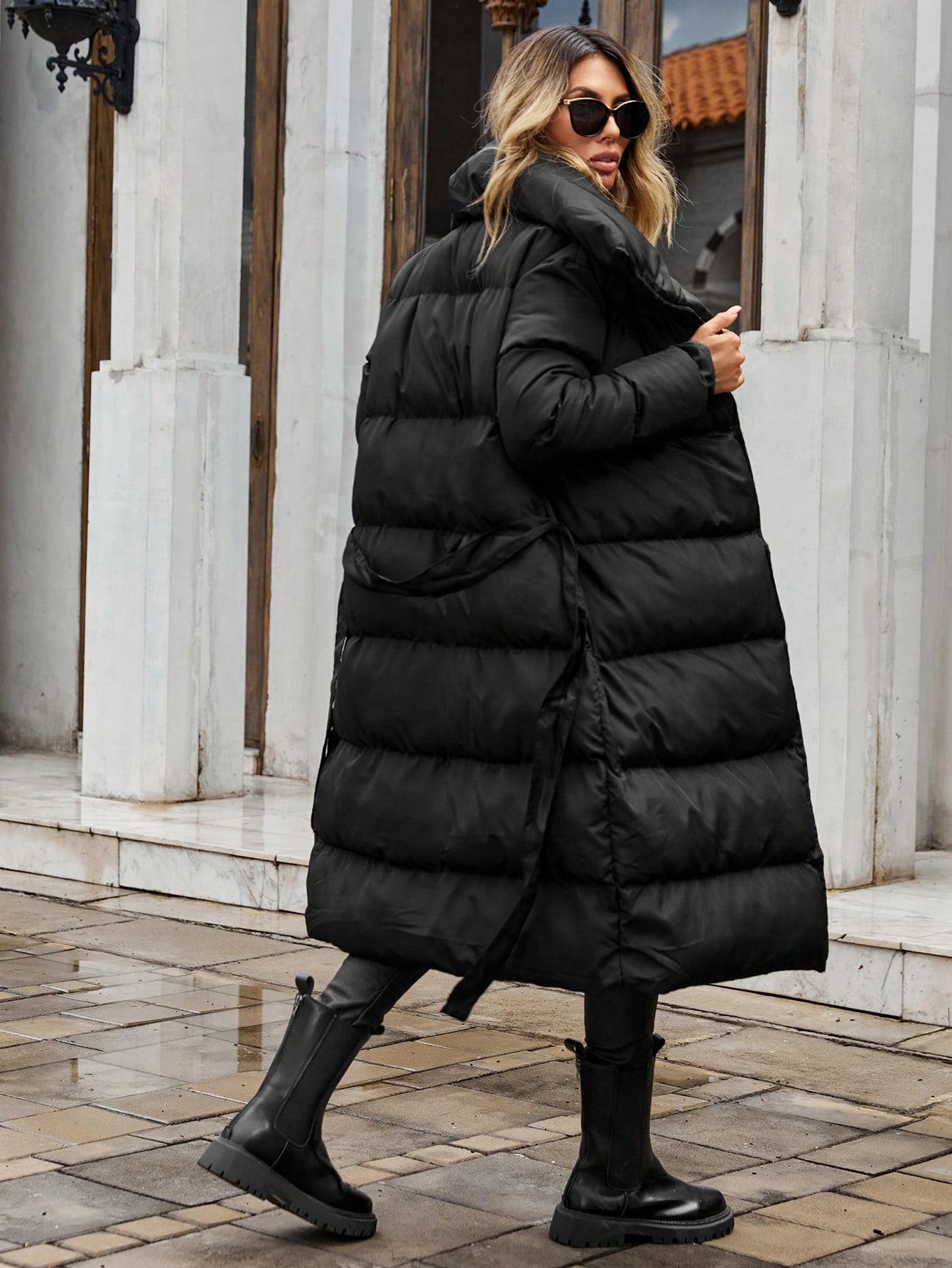 SHEIN CZARNA PIKOWANA KURTKA W01__L