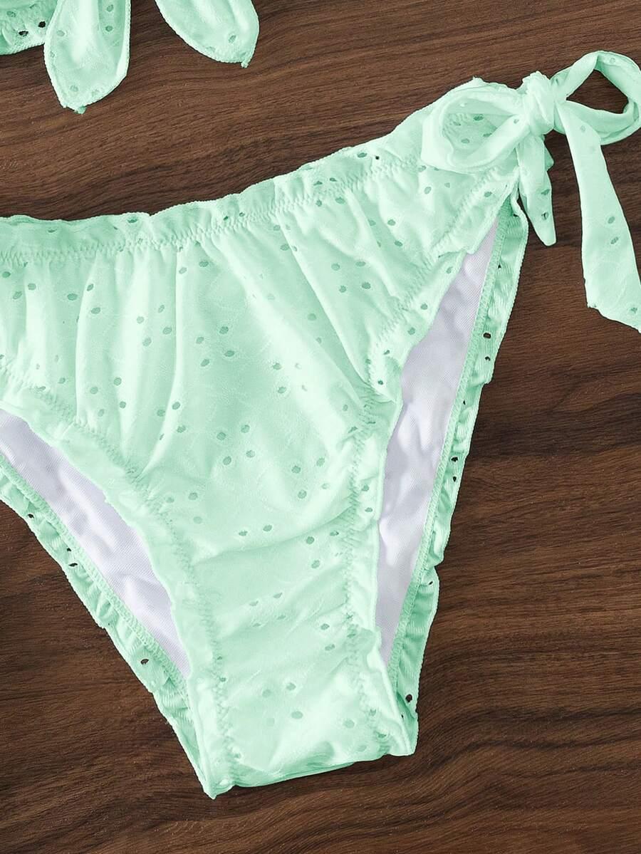 SHEIN ZIELONY DWUCZĘŚCIOWY STRÓJ KĄPIELOWY S09__M