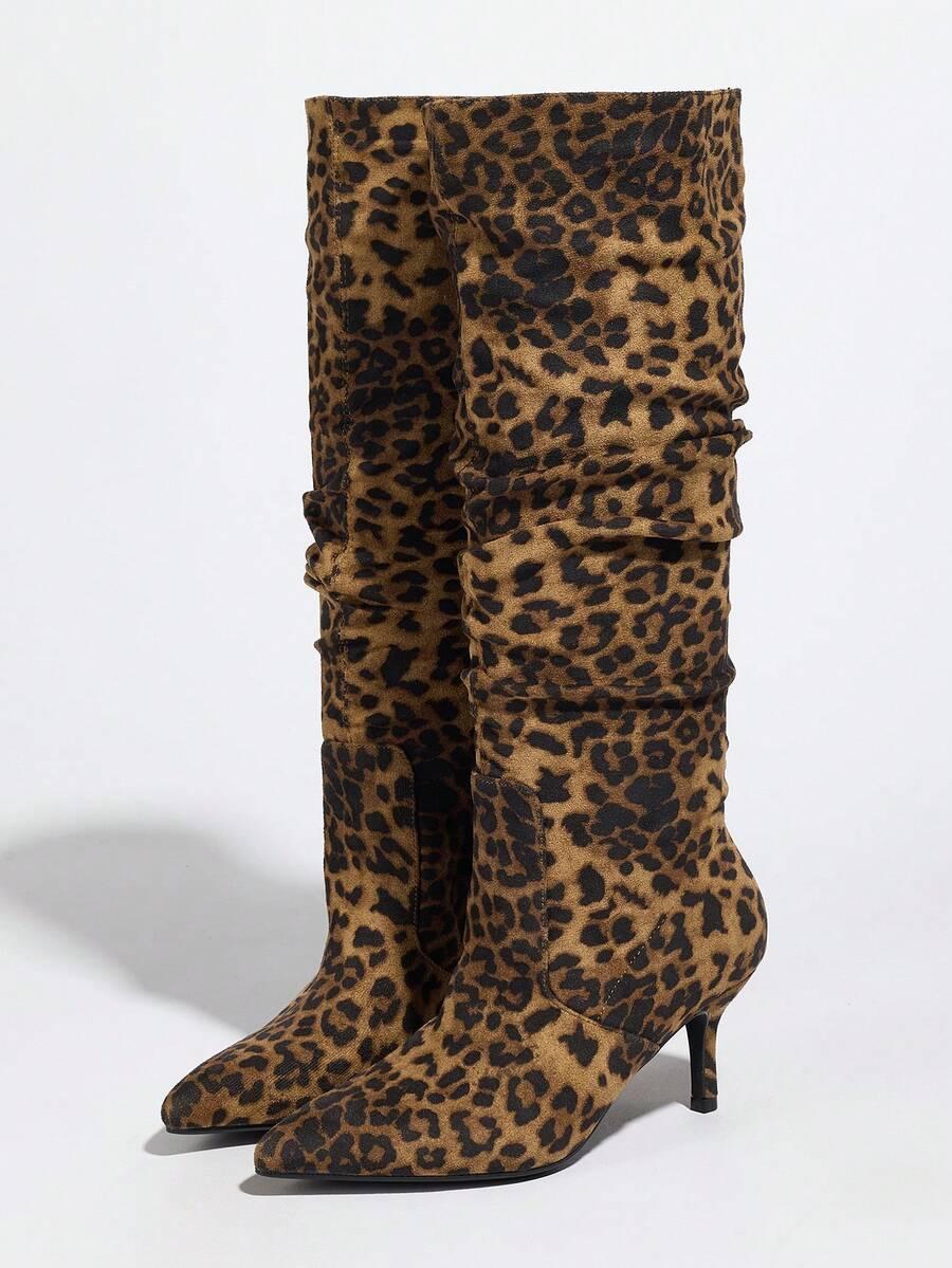 SHEIN KOZAKI NA OBCASIE ANIMAL PRINT W01__37,5