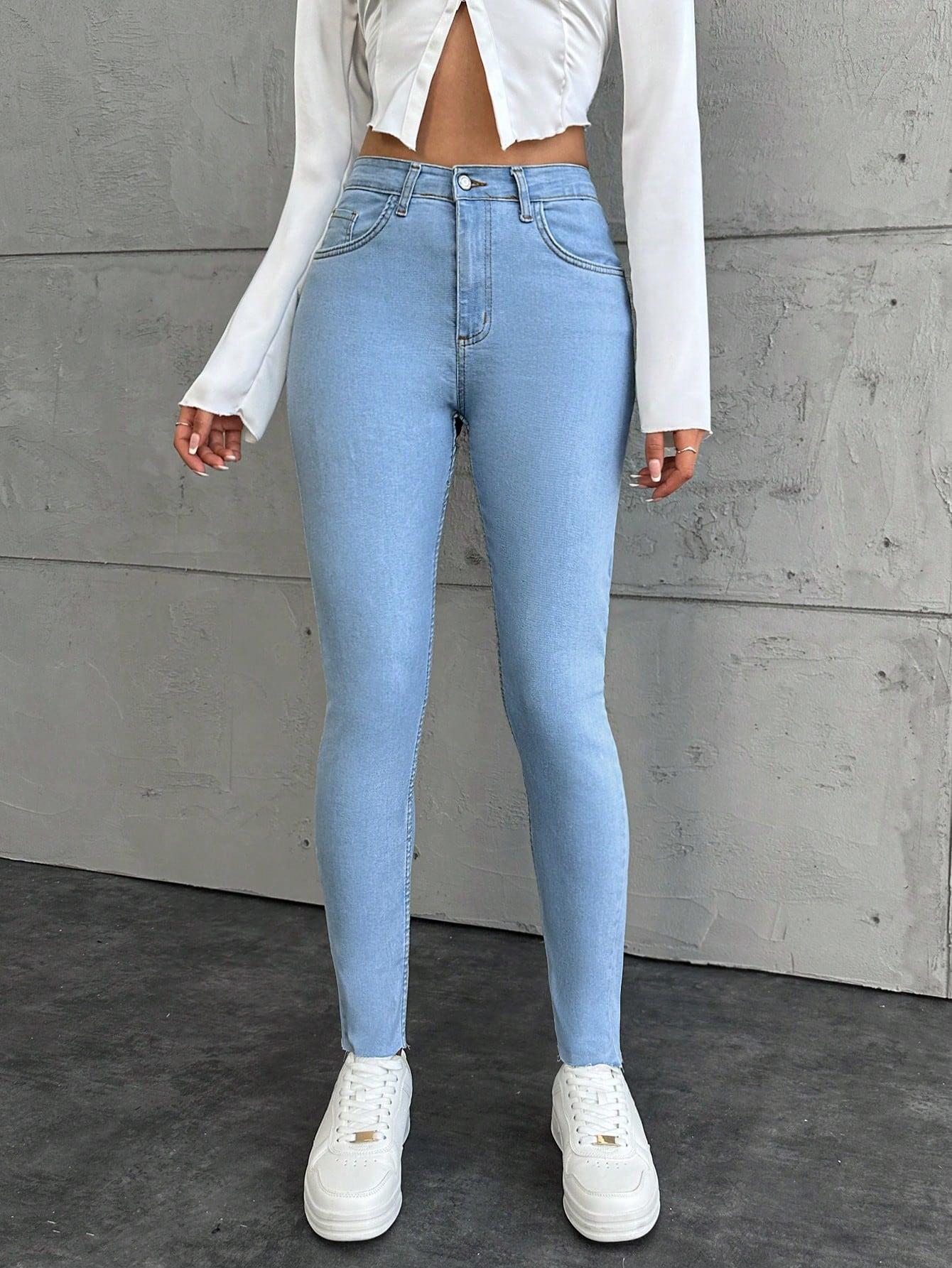 SHEIN NIEBIESKIE SPODNIE JEANS S06__XS