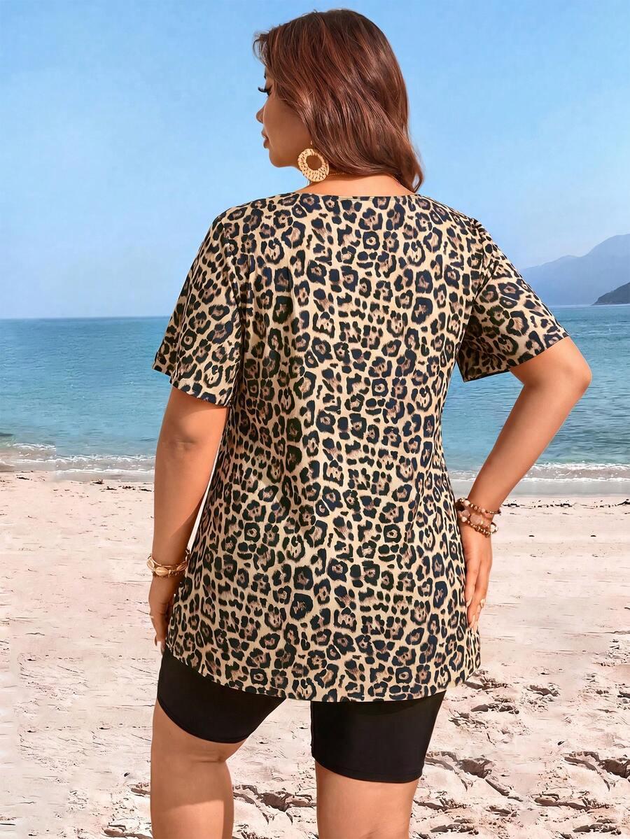 SHEIN DWUCZĘŚCIOWY STRÓJ KĄPIELOWY ANIMAL PRINT S09__46