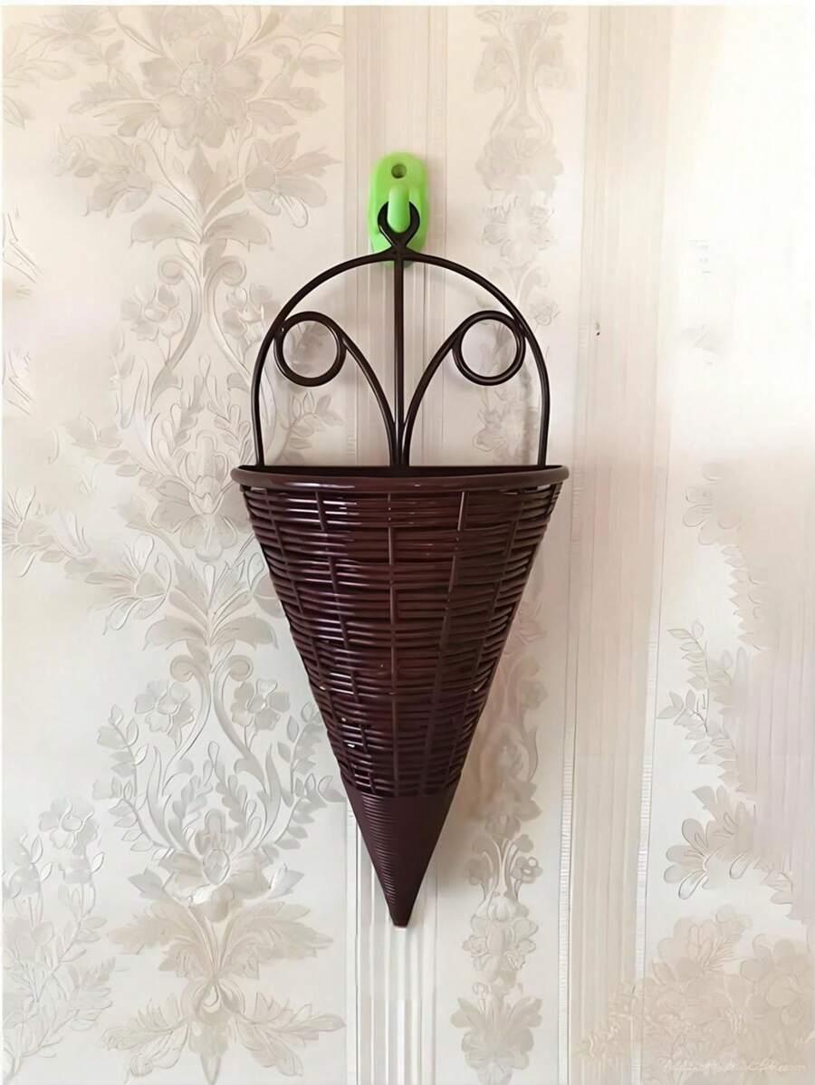 SHEIN BRĄZOWY KOSZ NA KWIATY S07__14X31,5X21,5CM