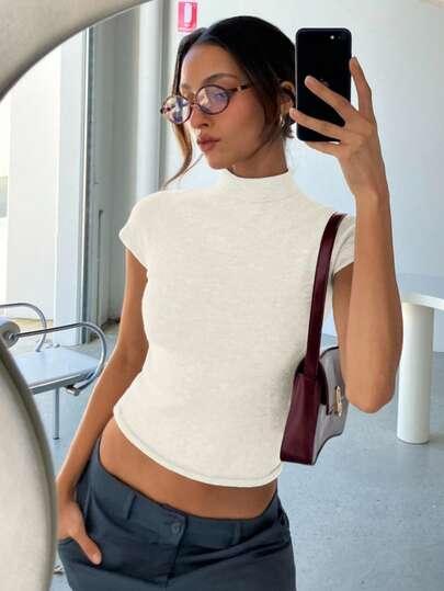 SHEIN SWETER Z KRÓTKIM RĘKAWEM S06__XS