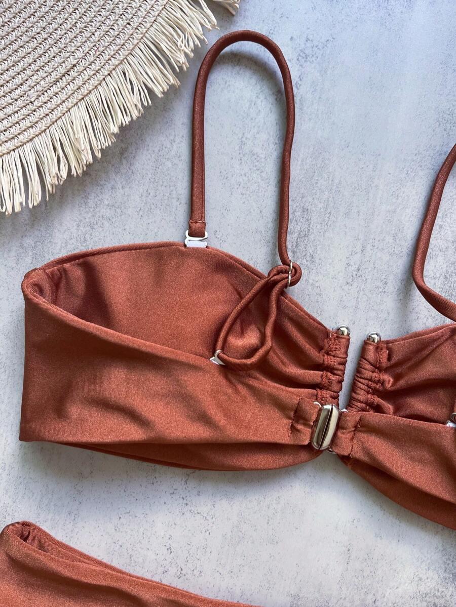 SHEIN DWUCZĘŚCIOWY STRÓJ KĄPIELOWY S09__L