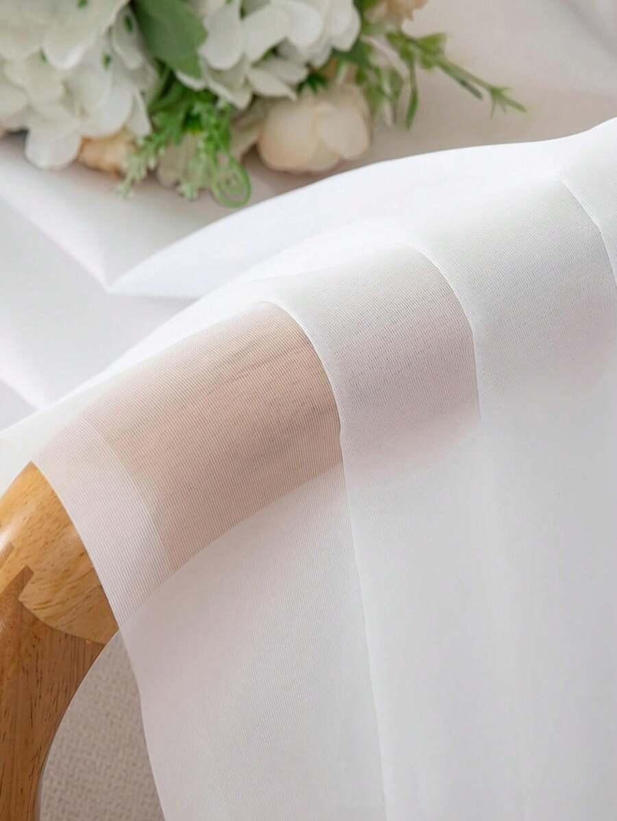 SHEIN BIAŁA GŁADKA ZASŁONA S07__140X260