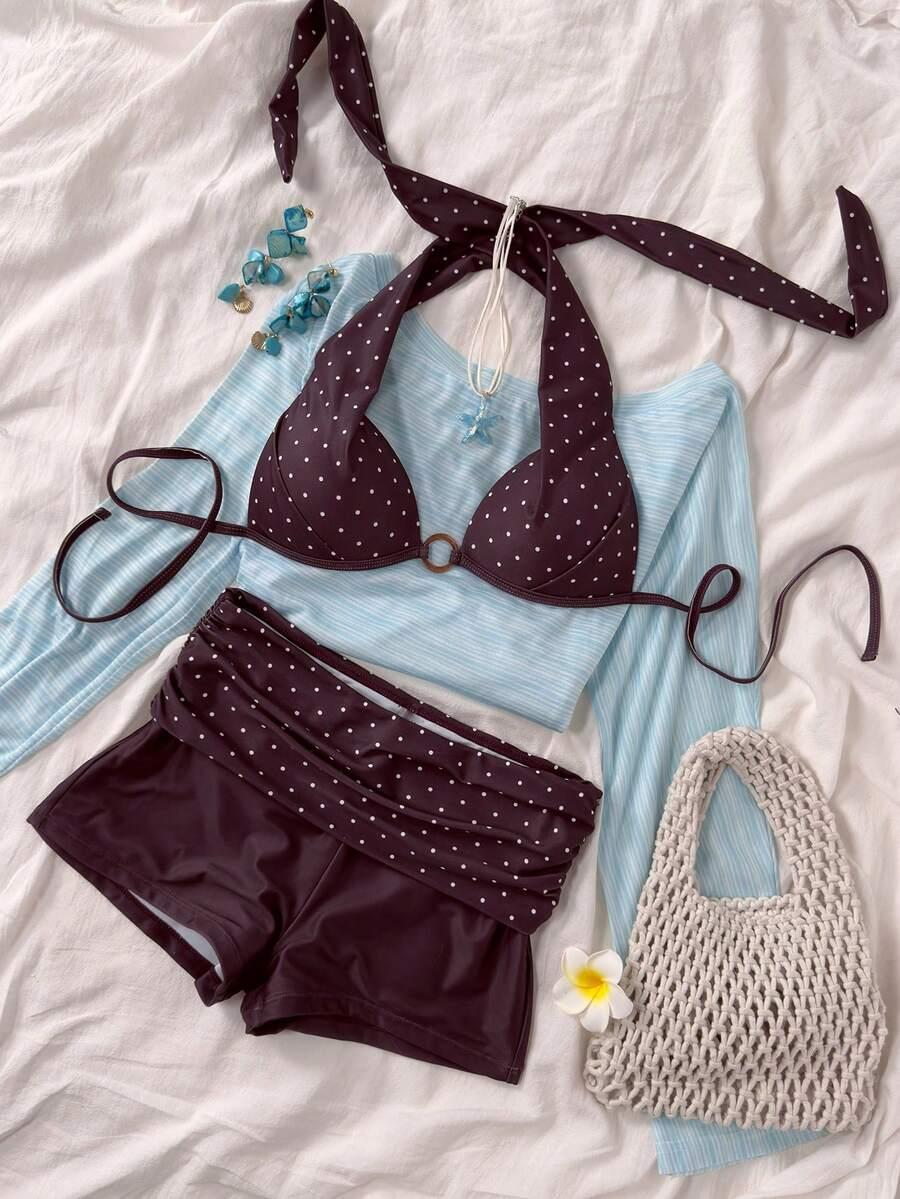 SHEIN DWUCZĘŚCIOWY STRÓJ KĄPIELOWY S09__M