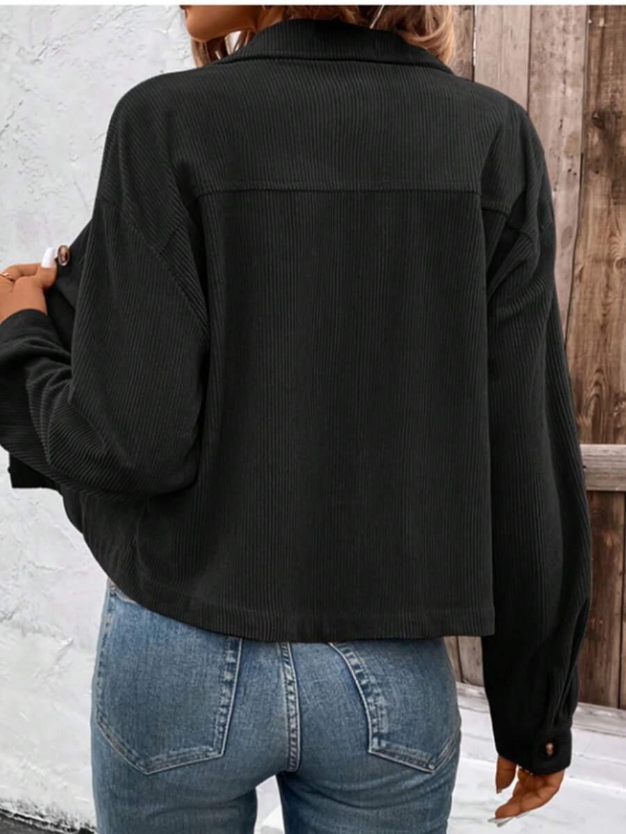 SHEIN CZARNA KOSZULA GUZIKI S06__M