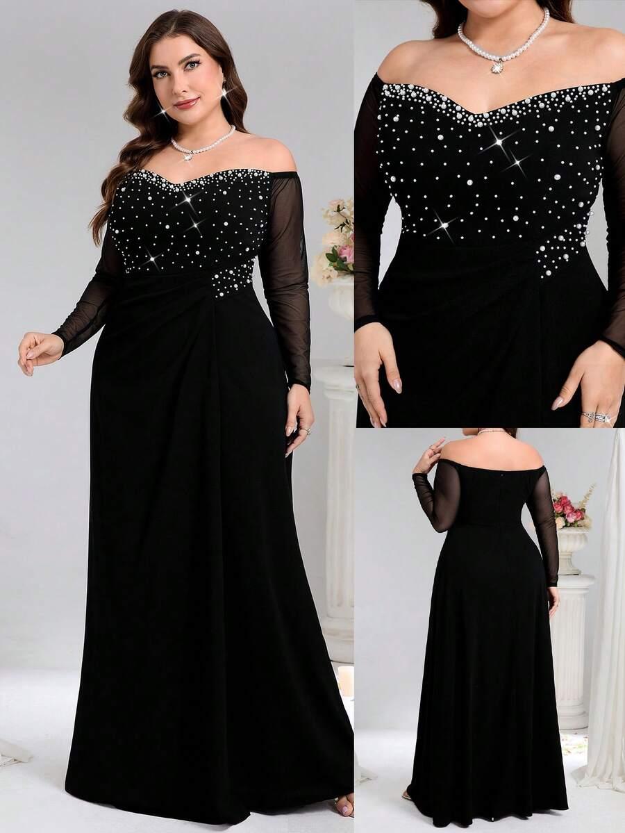 COUTIVA CZARNA MAXI SUKIENKA S06__48