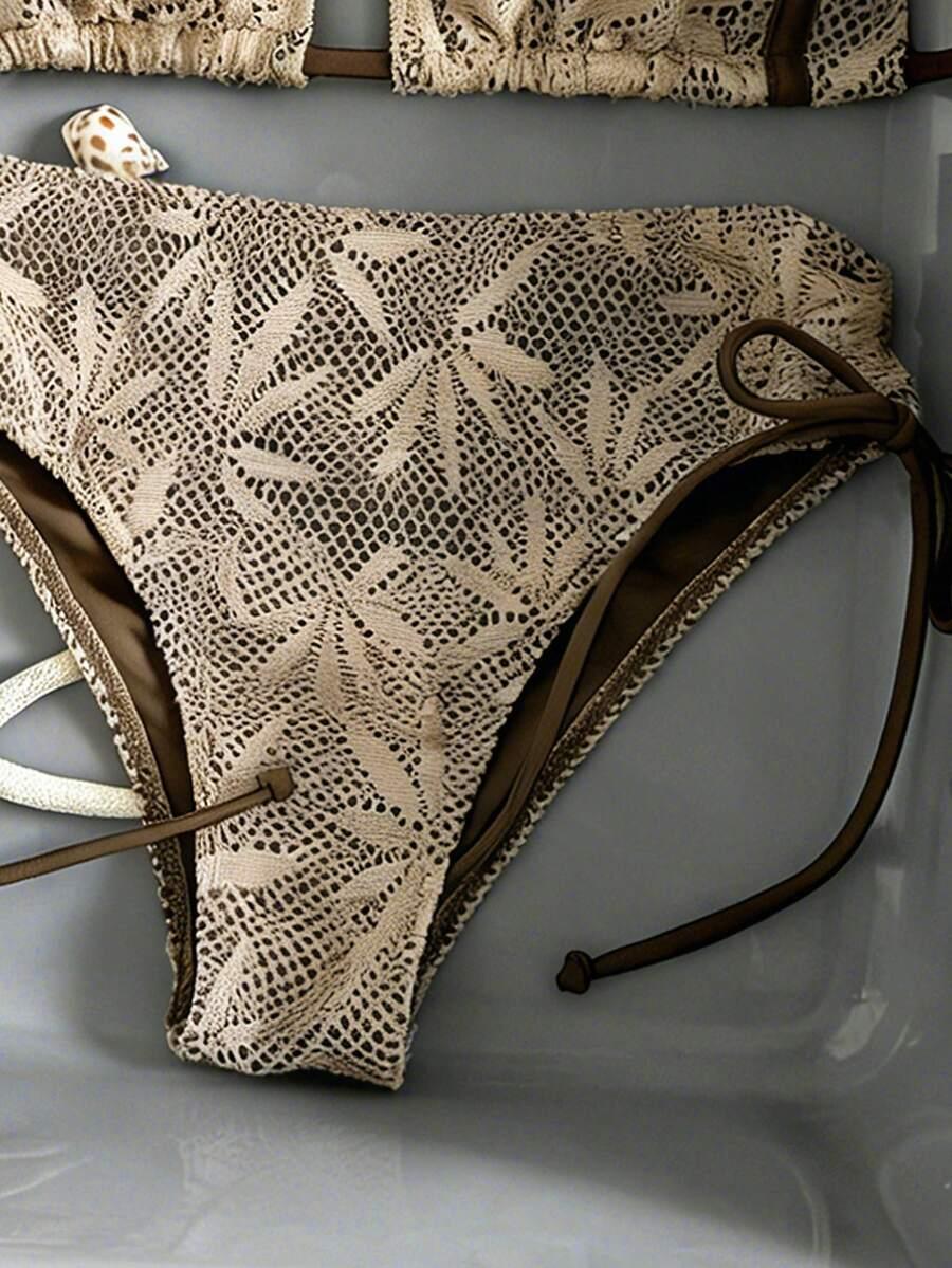 SHEIN DWUCZĘŚCIOWY STRÓJ KĄPIELOWY S09__L