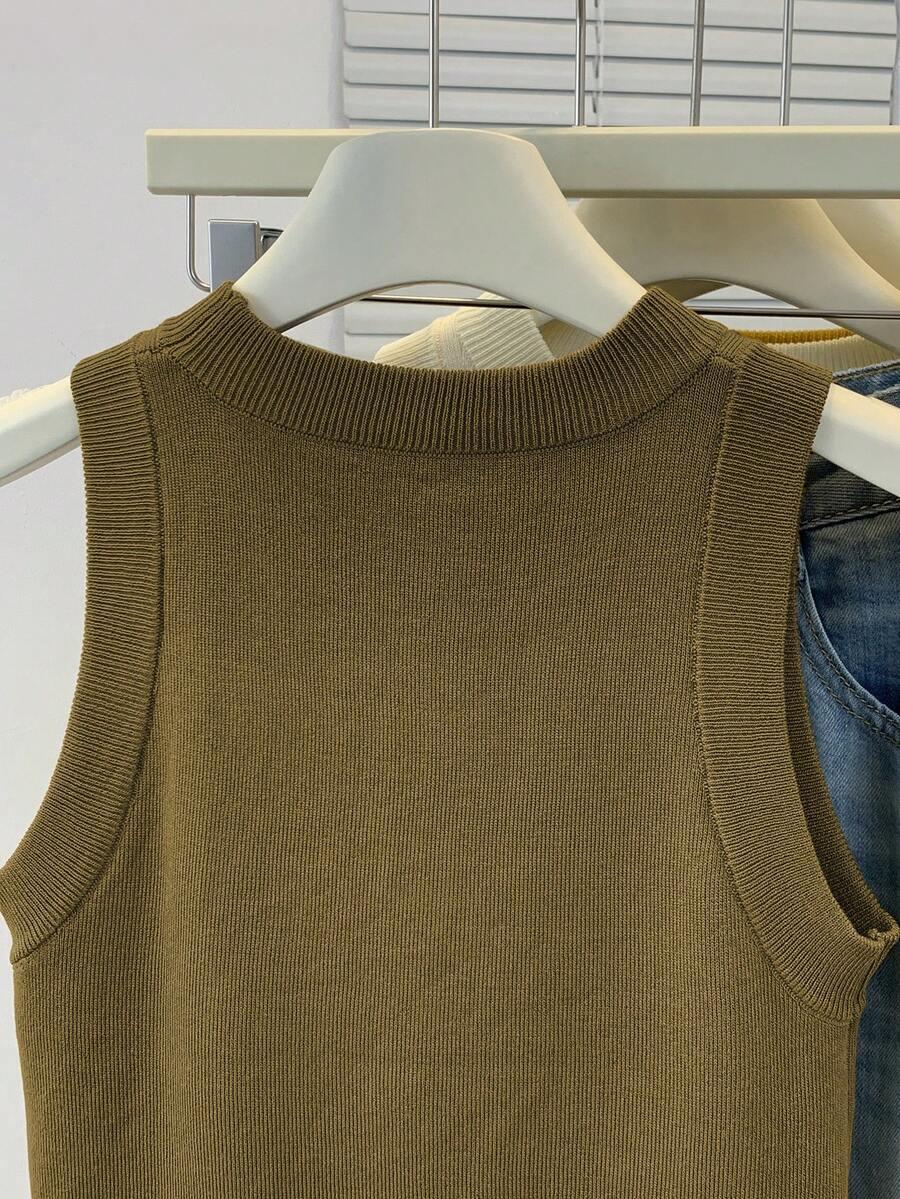 SHEIN DZIANINOWY TOP CASUAL S06__M