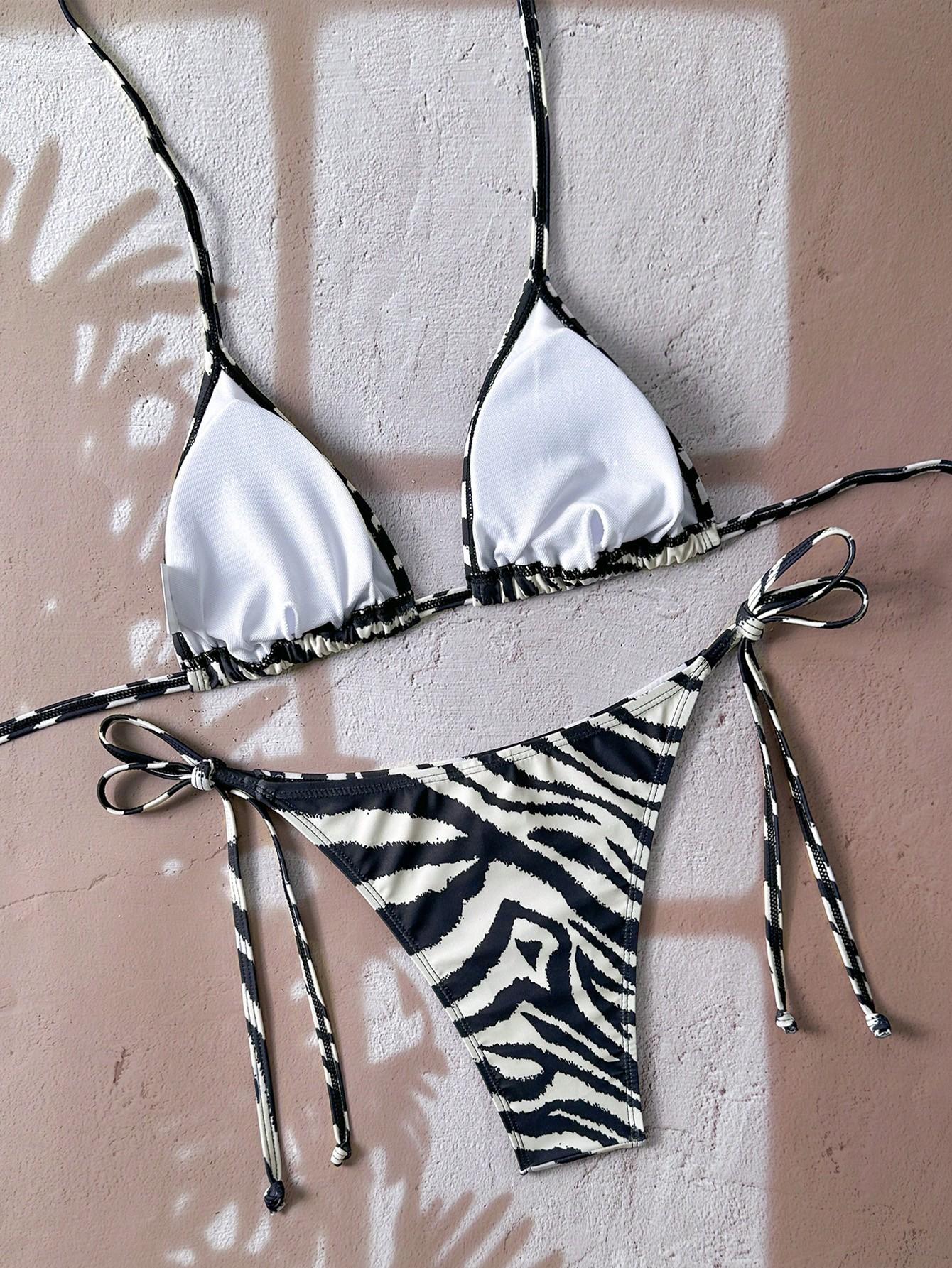 SWIM VCAY DWUCZĘŚCIOWY STRÓJ KĄPIELOWY ANIMAL PRINT S09__S