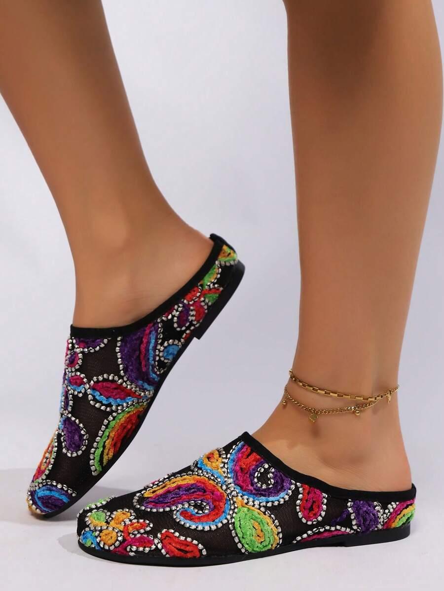 SHEIN CZARNE KLAPKI WZÓR S06__38