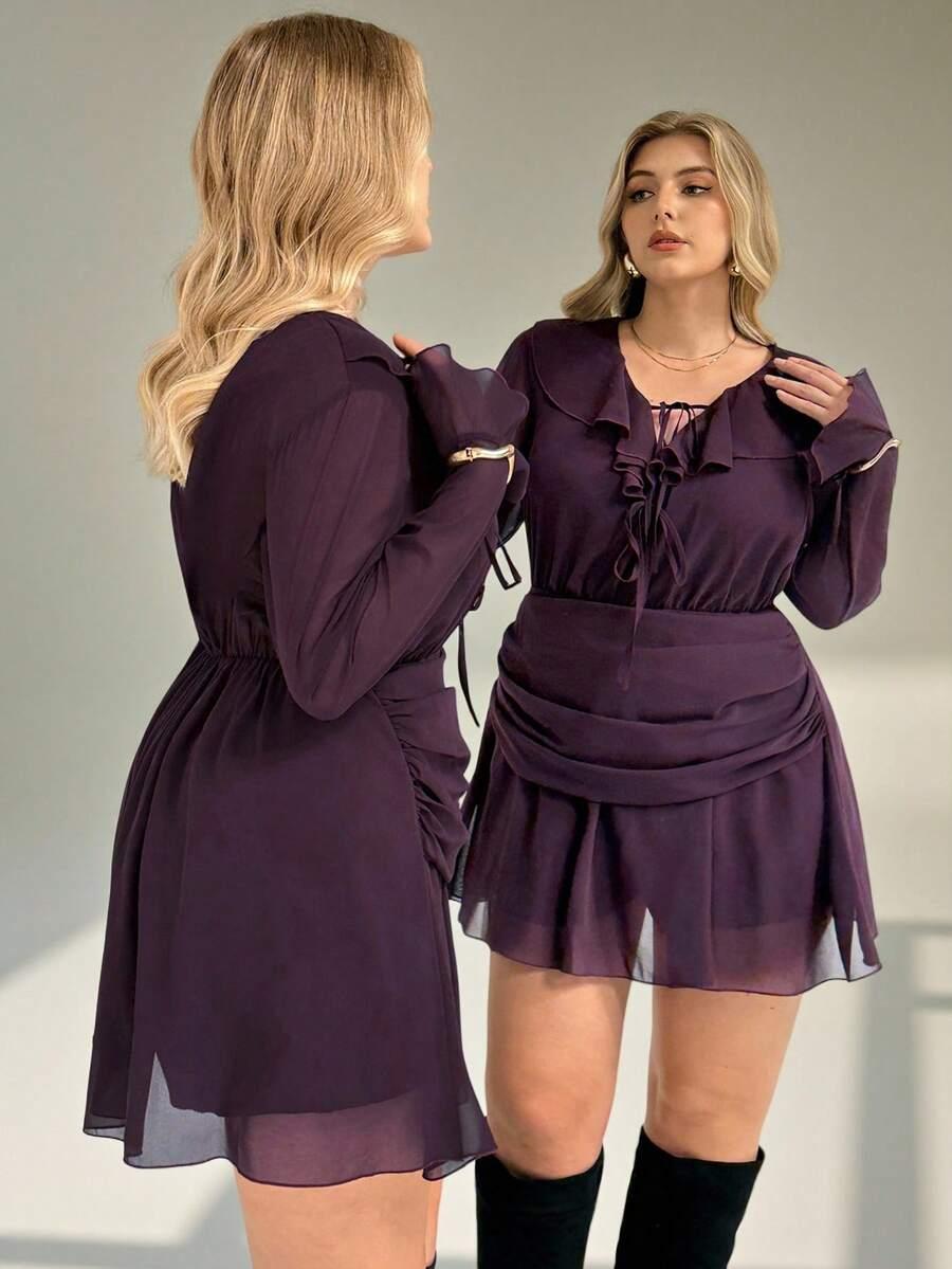 SHEIN FIOLETOWY KOMBINEZON CASUAL S06__52