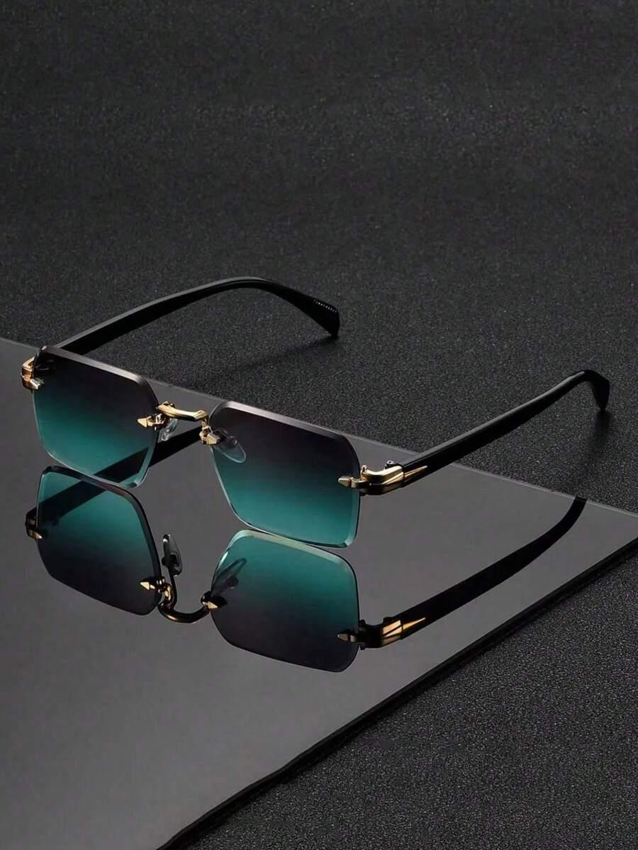 SHEIN ZIELONE OKULARY PRZECIWSŁONECZNE S07