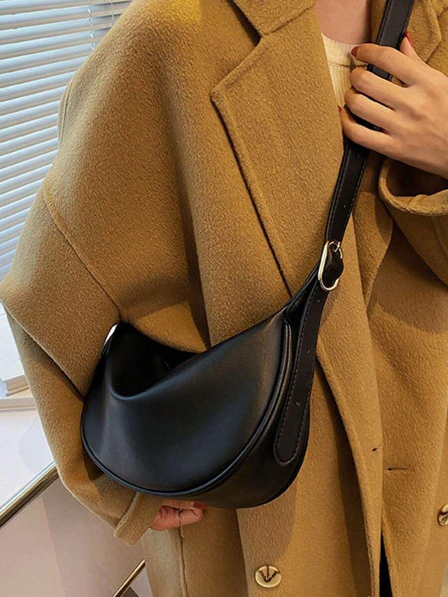 SHEIN CZARNA TOREBKA IMITACJA SKÓRY S07__28X18 CM