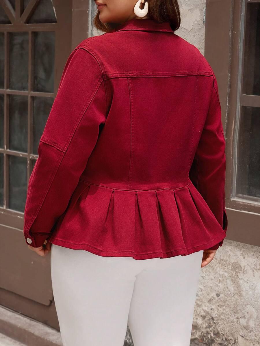 EMERY ROSE CZERWONA KOSZULA JEANS S06__46