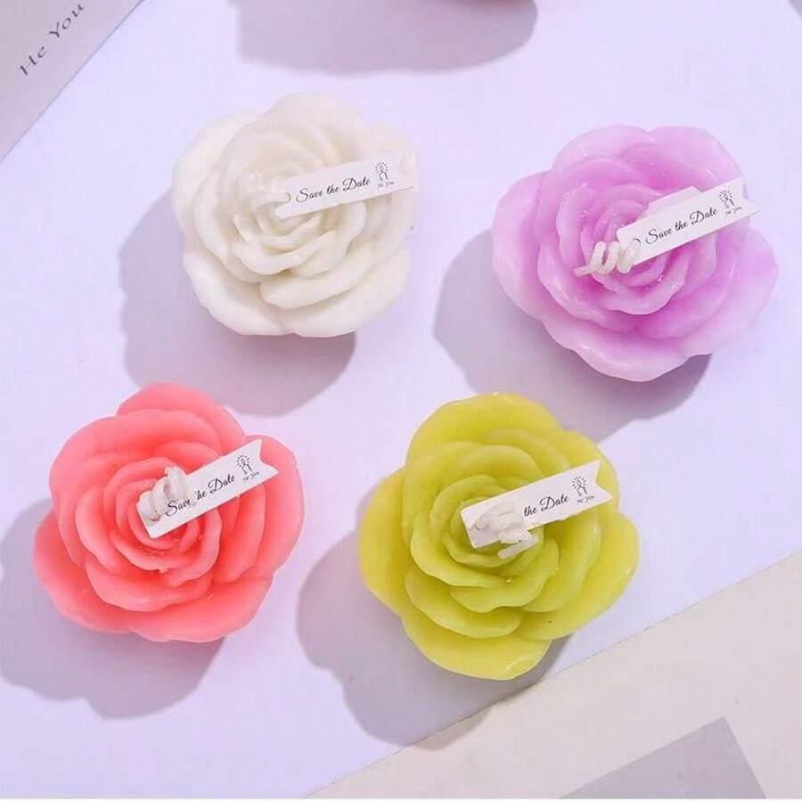 SHEIN ZAPACHOWA ŚWIECA RÓŻA S07__7X6,5CM