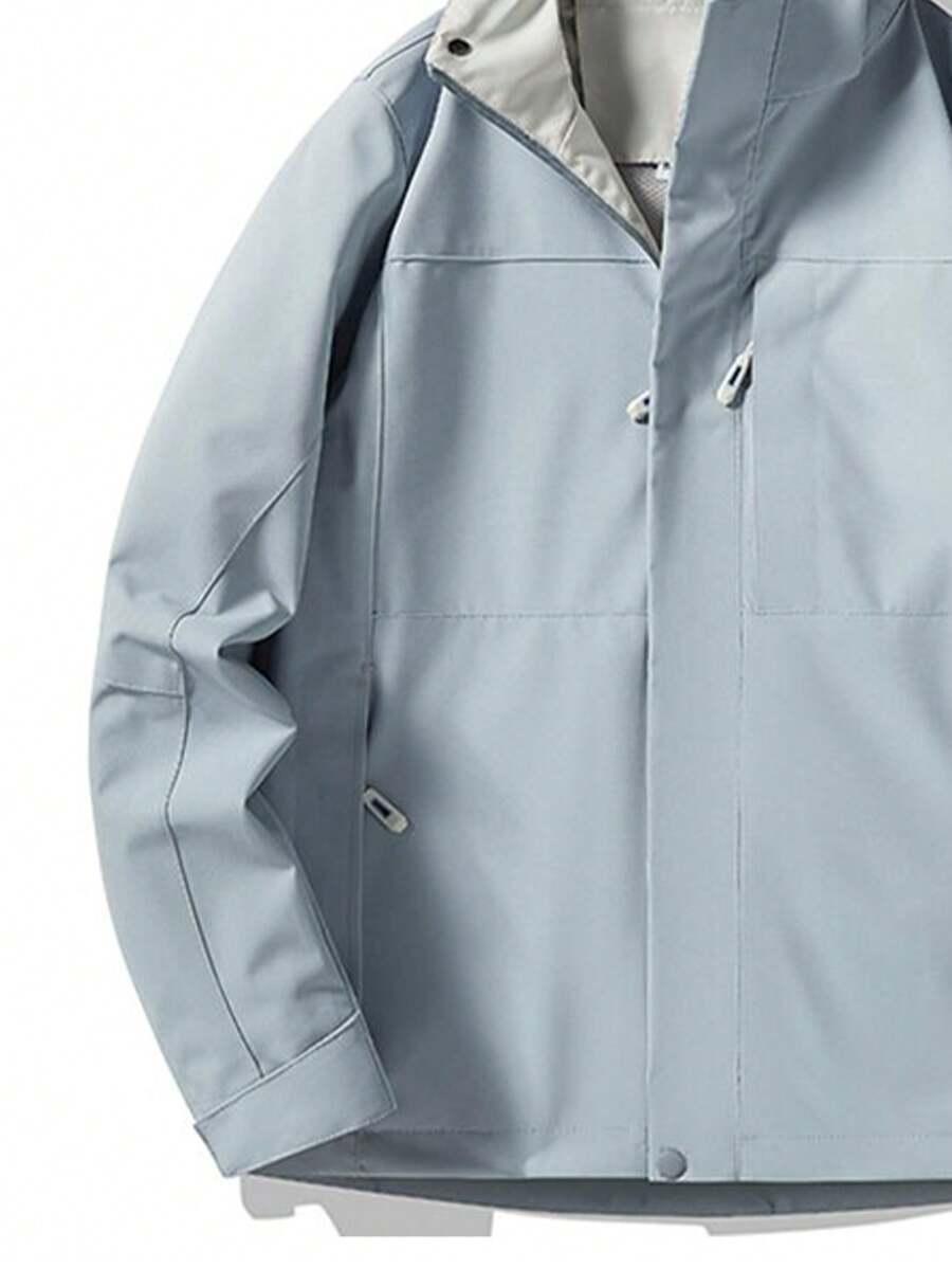 SHEIN NIEBIESKA KURTKA KAPTUR S06__XL