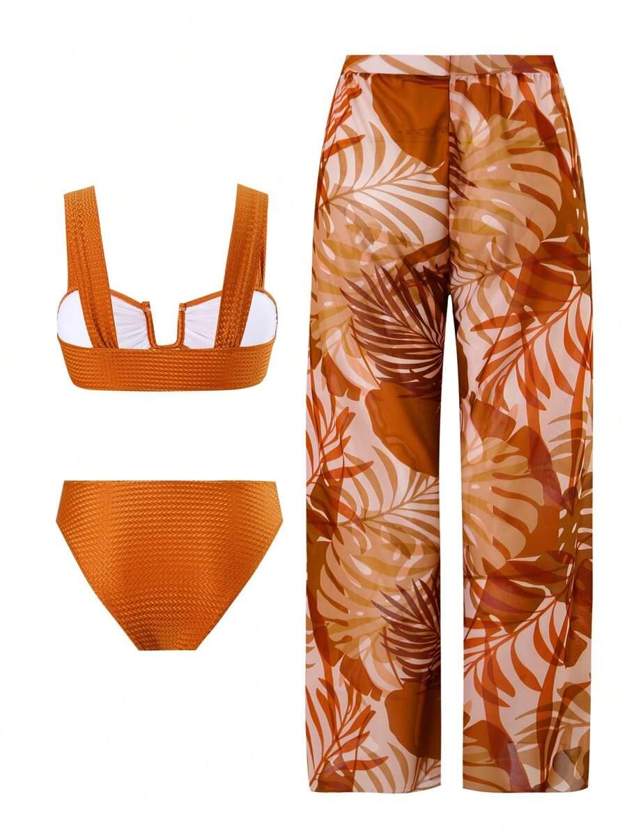 SWIM OASIS DWUCZĘŚCIOWY STRÓJ KĄPIELOWY SPODNIE KOMPLET S09__XL