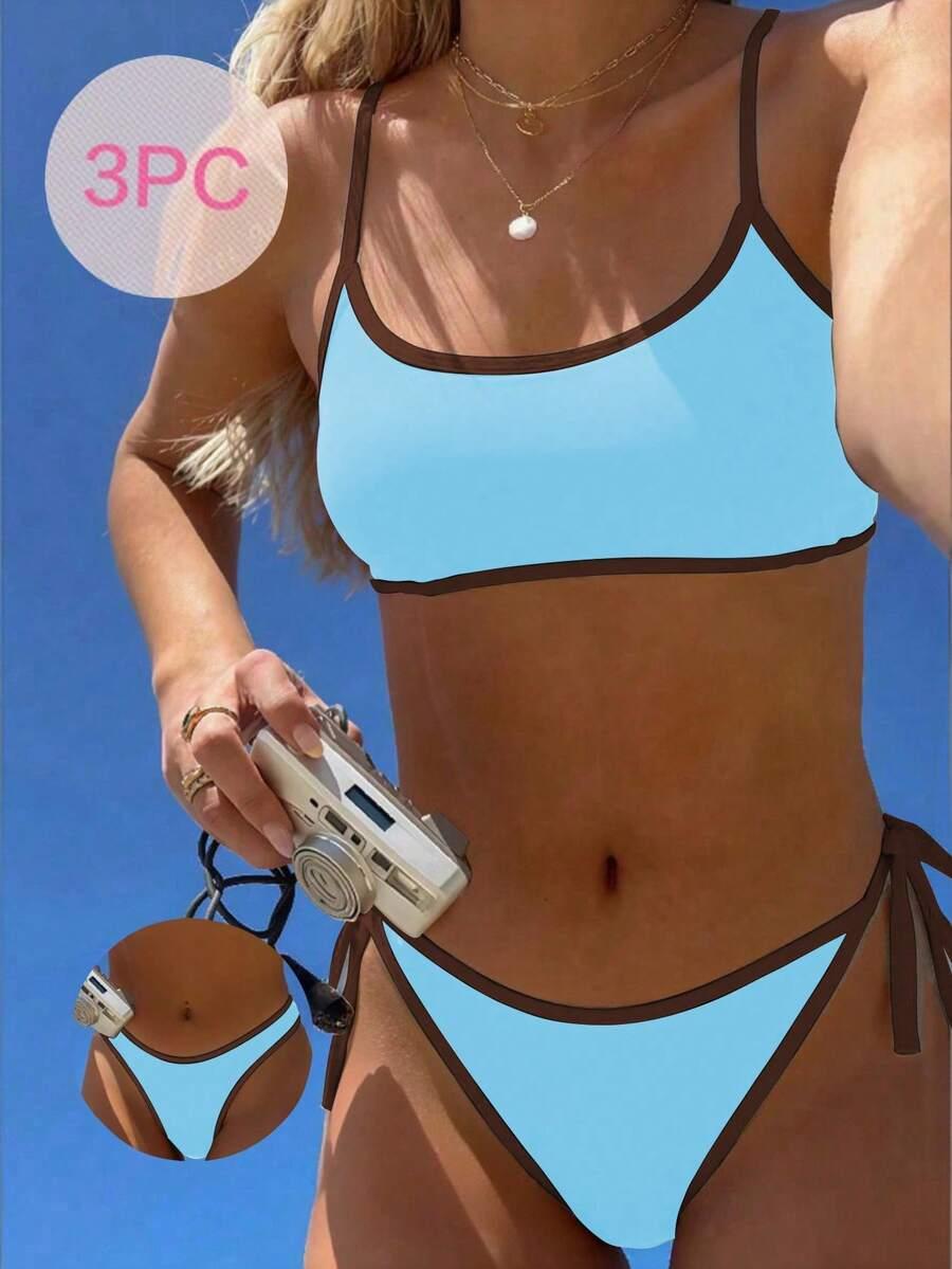 SWIM VCAY DWUCZĘŚCIOWY STRÓJ KĄPIELOWY 2-PACK DÓŁ BIKINI S09__XL
