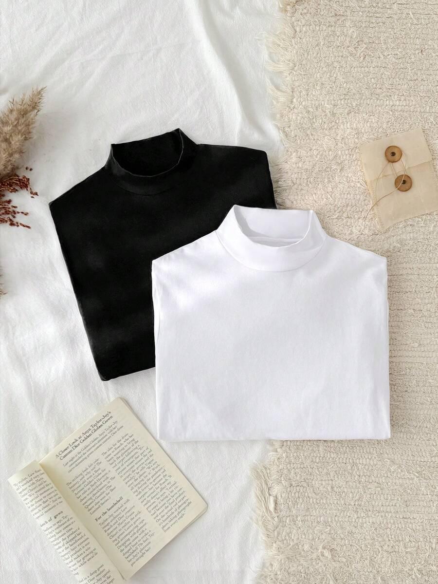SHEIN BLUZKA DŁUGI RĘKAW 2-PACK S06__S