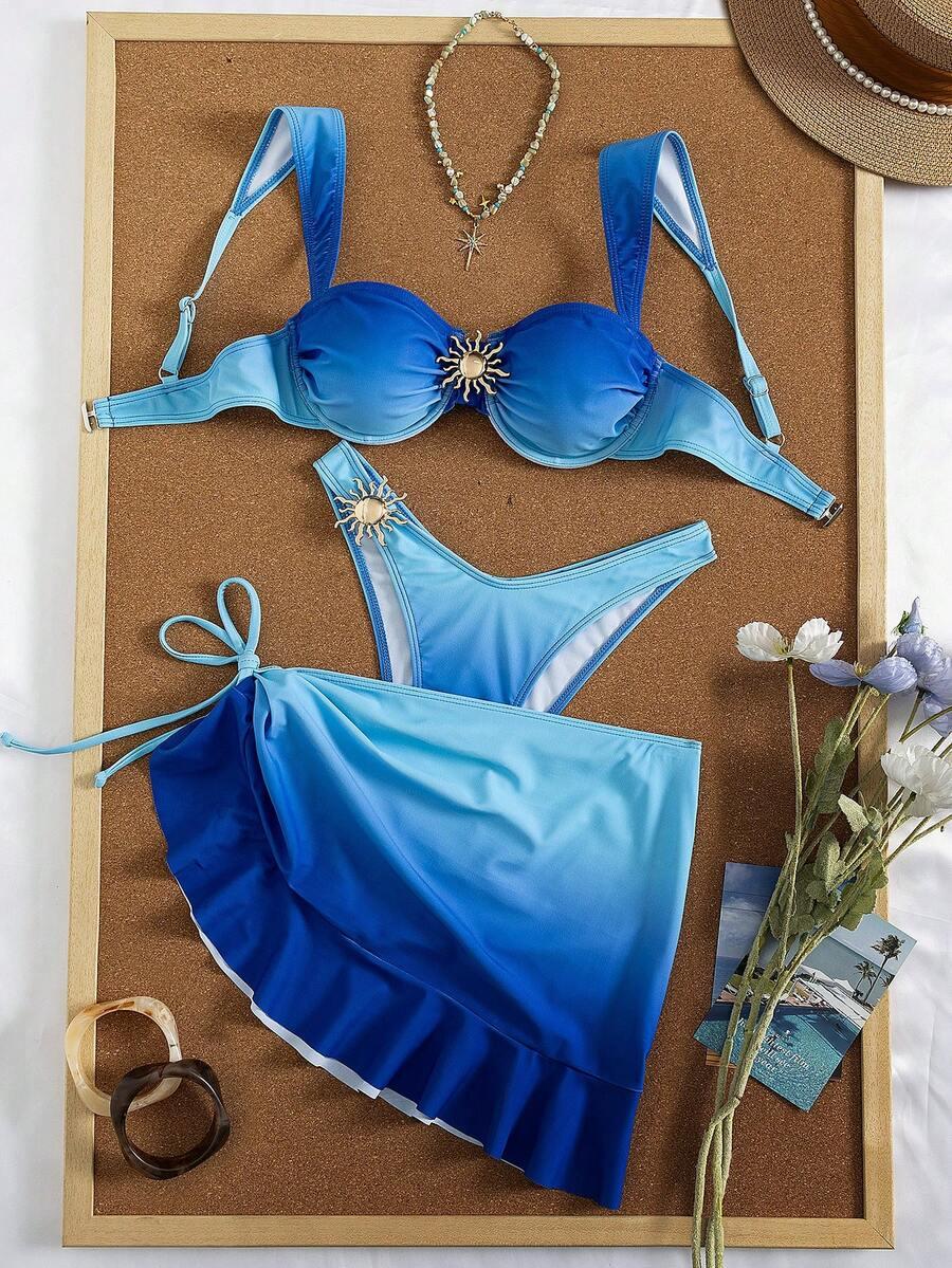 SHEIN NIEBIESKA GÓRA OD BIKINI S09__M