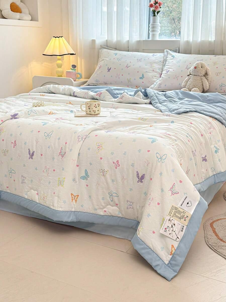 SHEIN LETNIA KOŁDRA WZÓR S07__150X200