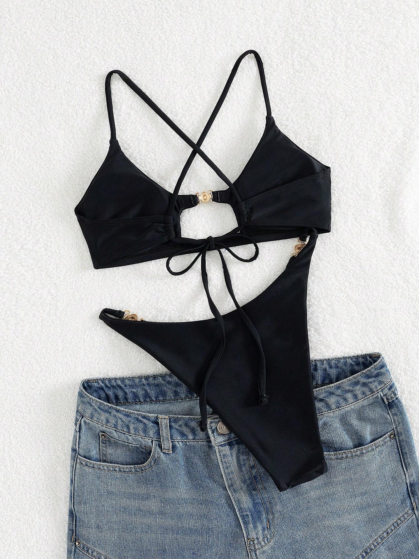 SHEIN DWUCZĘŚCIOWY STRÓJ KĄPIELOWY S09__XS